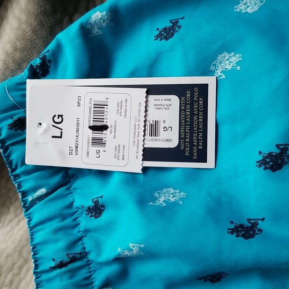 New US Polo sleepwear men's shorts size large - Picture 2 of 4